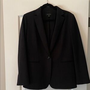 Ann Taylor Elegant Charcoal/Black Blazer